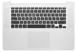 OEM MacBook Pro 15 Late 2013 Mid 2014 A1398 Top Case (Touchpad + Keyboard) No BT - Picture 1 of 1