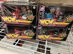 Qty 4 pks / 8 Cars 1:64 Die Cast Racing Champions WCW NWO Wrestling Cars ~ NITRO - Picture 1 of 4