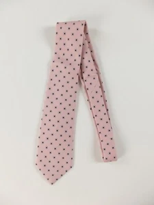 ISAIA Napoli 7-fold hand made pink floral silk tie authentic Made in Italy NWOT - Picture 1 of 6