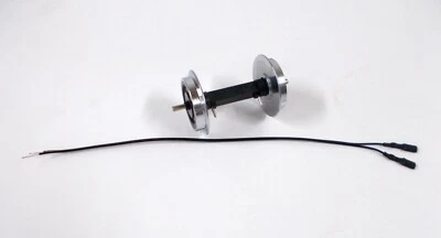 LGB 67403 BALL BEARING WHEEL AXLE WITH 12" CONNECTING CABLE G SCALE TRAIN - Image 1 of 2