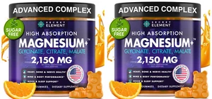 2 Magnesium Glycinate 2150MG Gummies for Women and Men High Absorption Magnesium - Picture 1 of 1
