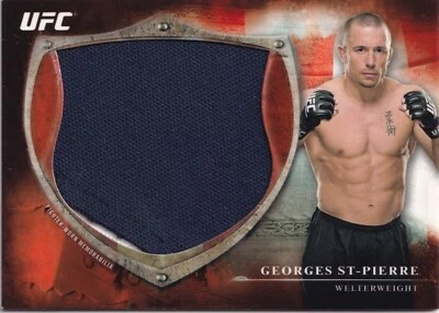 Georges St-Pierre 2014 Topps UFC Bloodlines Fighter Jumbo Relics Red Card #d 6/8 - Image 1 of 4