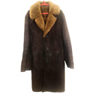 Manteau vintage hiver en fourrure naturelle Bekesha, tulupe, veste URSS. Défauts mineurs.