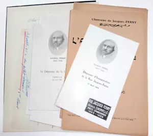 CORRESPONDANCE LETTRE LAS LOT DOCUMENTS DIVERS SUR JACQUES FERNY CHANSONNIER 30 - Bild 1 von 5
