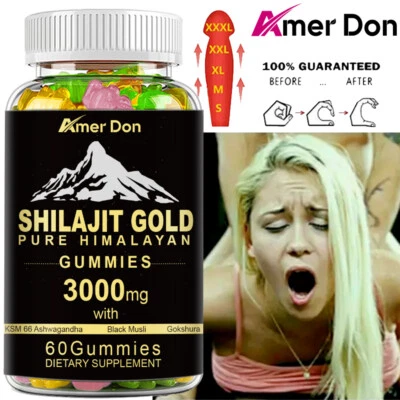 AMER DON Himalayan 100% Puro Shilajit Testosterone Booster, Estremamente Potente, Acido Fulvico