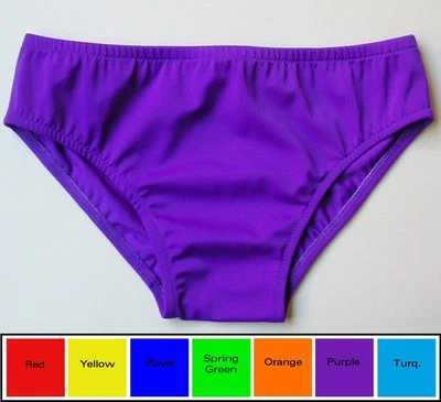 Traje de baño corto de tiro bajo para hombre en siete colores brillantes S.M.L.XL. Foto 1 de 4