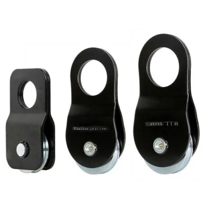 Forstseilwinde Umlenkrolle Seilwinde Seilrolle Beweglich Seilzug Schwarz 🌳 - Bild 1 von 4