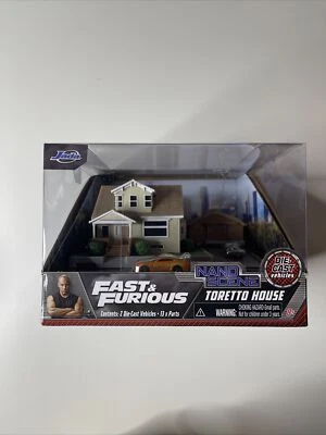 Jada Fast & Furious Nano: Toretto House Diorama Set with 2 Cars & Accessories - Image 1 of 4