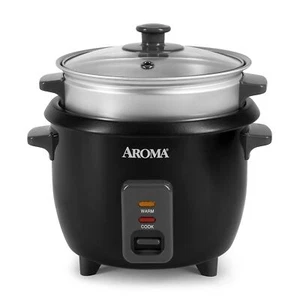 6 Cup Rice Cooker and Food Steamer One Touch Operation BPA Free Nonstick Pot - Picture 1 of 7