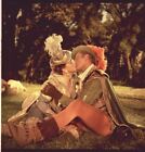 Errol Flynn kissing Gina Lollobrigida Original Color 2.25 x 2.25 Negative RARE