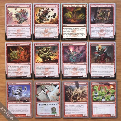 Set of 12 Different Red Goblins Unstable Unhinged Unsanctioned *NM English MTG* - Image 1 of 4