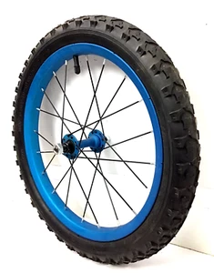 16" Bicycle Front Blue Wheel with 1.95" Tire Mini-BMX Kids Bike #N62 - Picture 1 of 3