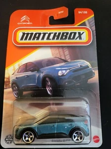 2024 Matchbox 84/100 CITROEN e-C4 Blue New Model ERROR '24 CAR on a 2025 CARD - Picture 1 of 2