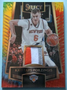 2016-17 PANINI TIE-DYE PRIZM #64 KRISTAPS PORZINGIS JERSEY PATCH #25/25 KNICKS - Picture 1 of 2