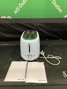 Smeg 50's Retro 2 Slice Toaster Pastel Blue TSF02PBUK #LA53203 - Picture 1 of 7
