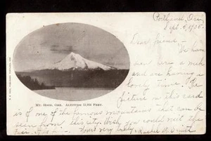 undivided 1905 mt.hood oregon mountains postcard - Picture 1 of 1