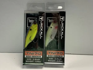 Lote de señuelos Jackall TN/70 Disk Knocker para Muddy Shad y SS Chartreuse - Imagen 1 de 2