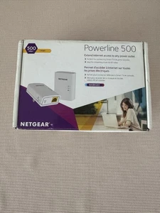 NETGEAR XAVB5201v2 Powerline 500 Mbps Network Adapter Homeplug Av (Pack of 2) - Picture 1 of 9