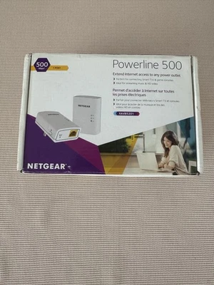 NETGEAR XAVB5201v2 Powerline 500 Mbps Network Adapter Homeplug Av (Pack of 2) - Image 1 of 4