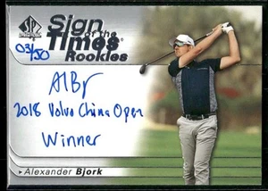 2021 SP Authentic #SOTTR-AB Alexander Bjork Auto RC #03/50 - Bild 1 von 2