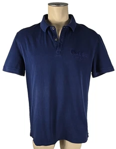 Alexander McQueen Herren Poloshirt Baumwolle blau bestickt Gr. XXL - Bild 1 von 7