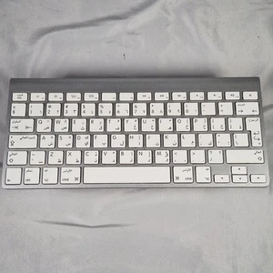 Genuine Apple Wireless Keyboard A1314 Bluetooth ARABIC Keyboard Tested Working - Picture 1 of 8