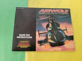 Manual de instrucciones Airwolf solo Nintendo NES