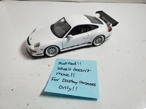 Ruedas BBS MODIFICADAS Porsche 911 (997) GT3 RS blancas 1/24 Welly - Leer descripción - Imagen 1 de 12