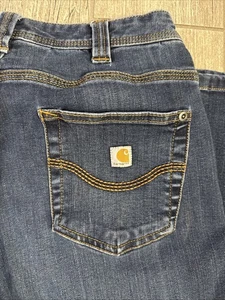 Carhartt Pants Women’s Size 4 Blue Original Fit Jeans Workwear Casual Carpenter - Picture 1 of 6