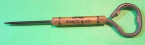 VTG JOHN DEERE WERTZ & CO PLASTIC BOTTLE OPENER SCREW DRIVER CHARLOTTE N.C. - Picture 1 of 2