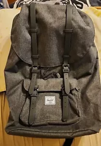 New THE Herschel Little America Iconic Black Backpack - Picture 1 of 7