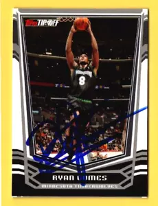 Ryan Gomes RC Rookie Firmado Automático 2008-09 Topps Tip-Off Minnesota Timberwolves - Imagen 1 de 2