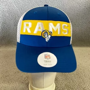 Los Angeles Rams Hat Cap Snapback Adjustable Curved Bill Blue White Yellow - Picture 1 of 15
