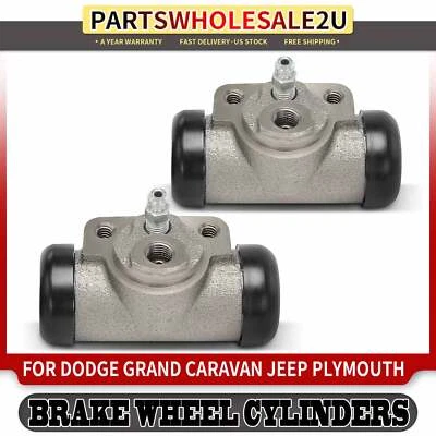 2x Rear Drum Brake Wheel Cylinder for Dodge Grand Caravan 87-95 Jeep Plymouth - Image 1 of 4