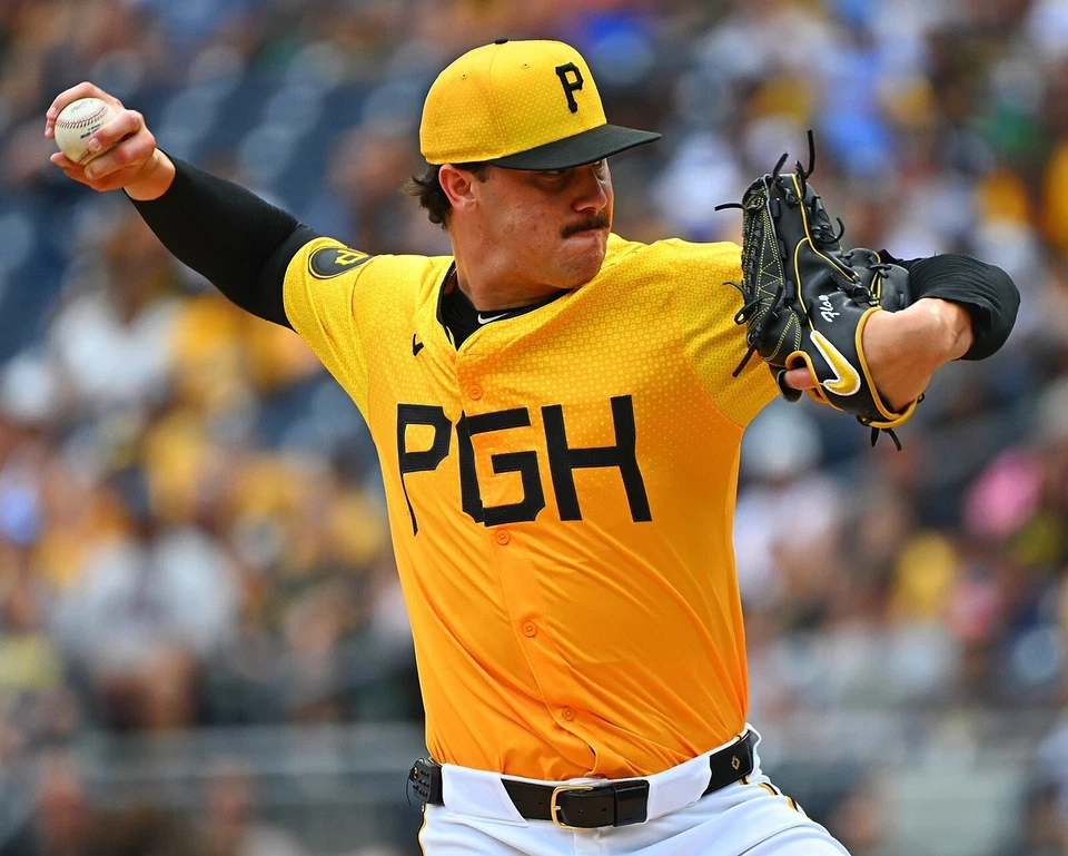 8x10 Photo PAUL SKENES Pittsburgh Pirates Rookie Of The Year City Connect LSU - Image 1 of 1