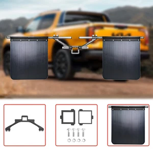 For 2" & 2.5" & 3.0" Receiver Hitch Heavy-Duty Adjustable Mud Flap System NEW - Picture 1 of 12