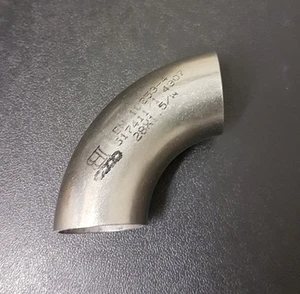 STAINLESS STEEL 28 MM 90 DEGREE MANDREL BEND ELBOW 1.5MM WALL - Imagen 1 de 1