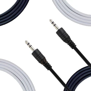Aux Cable 3.5mm Male to Male Auxiliary Audio Nylon Braided Cord for Car PC Phone - Picture 1 of 21