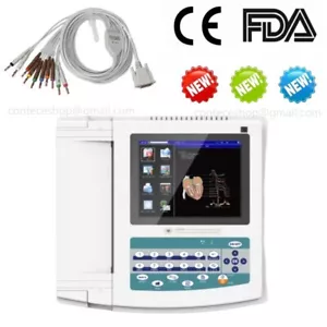 CONTEC ECG1200G Elettrocardiografo ECG a 12 canali e 12 derivazioni Software USB - Picture 1 of 11