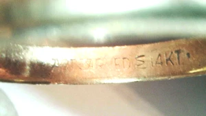 14k Gold Men's ART CARVED ArtCarved Wedding Band SZ 6 - Picture 1 of 7
