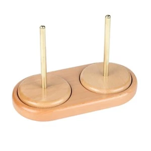 Double Yarn Holder Wooden Yarn Dispenser for Crocheting Knitting Embroidery - Picture 1 of 7