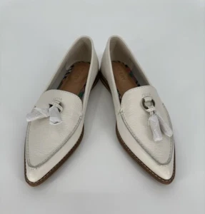 Sperry slip-on donna Saybrook bianco pelle nappa taglia 6 NUOVO - Foto 1 di 5
