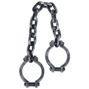Halloween Party Supplies Shackles on Chain Costume Accessory Decoration Pirate  - Picture 1 of 1