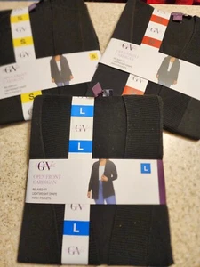 Neu mit Etikett Gloria Vanderbilt schwarzer Damen-Cardigan Größe M vorne offen - Bild 1 von 2