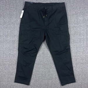 Polo Ralph Lauren Cargo Pants Mens 38x29 Stretch Slim Fit Twill Chino Black - Picture 1 of 13