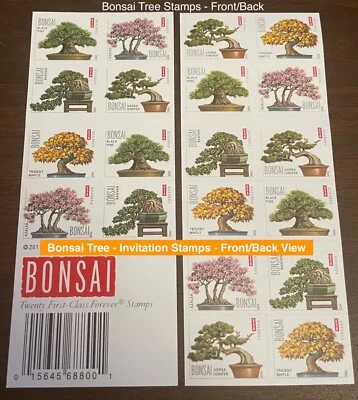 New Sheet of 20 – “Bonsai Tree” - Colorful Invitation Stamps 2012 - Image 1 of 3