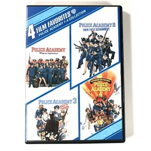 4 Film Favorites Police Academy 1 2 3 4 80's Comedy Collection Steve Guttenberg - Foto 1 di 9