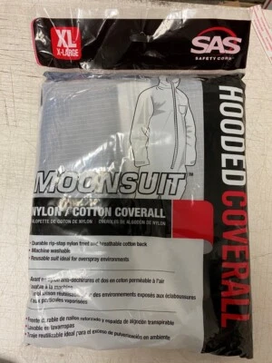 SAS Safety 6939 Paint Suit LARGE Moonsuit Nylon/cotton Hooded Coverall  - Image 1 of 4