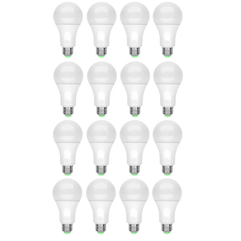 16 Pack A19 LED Light Bulbs 15W Equivalent 100W Replacement Daylight 6500K E26 - Image 1 of 4
