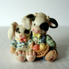 Mary's Moo Moos Figurine - "Hoppy Easter To Moo" 743MM630 - Enesco 1994